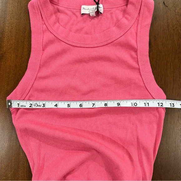 New! Michael Stars Wren Ruched Midi Dress Ribbed Knit Bodycon Womens Size Small - Picture 7 of 7